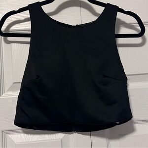 Sequin Hearts Brand Black Going Out Crop Top